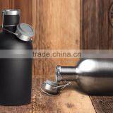 Black Painted Stainless Steel Beer Growler 64 oz ,2L Beer Bottle thumbnail-2