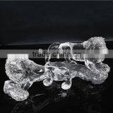 Crystal Lion Model Classics Top Grade Crystal Running Lion thumbnail-3