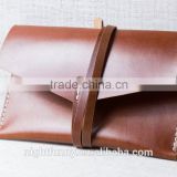 Personalized, hand stitched from leather. Lightweight phone/pad case.Messanger bag.Vintage Brown shoulder bag hangbag