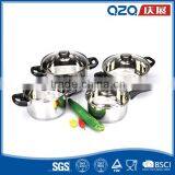 Chesap Best Bakelite Handle Capsuled Bottom Big Mirror Polish Stainless Steel Pot