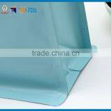 Blue Kraft Matt Printing Flat Bottom Valvet Bag With Zipper thumbnail-4