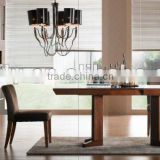 Mordern extensible wooden dining table