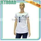 Women's Bow Tie T-shirt Cap Sleeves Designs for Plus Size Fat Women