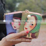 2016 New Arrival Purse Cute Girl's Leather Coin Purse Mini Portable Wallet thumbnail-2