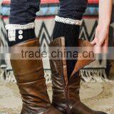Wholesale Supply Women Girl Fashion Crochet Knit Lace Leg Warmer thumbnail-5