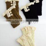 Lace Boot Cuffs With Two Butons thumbnail-1