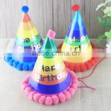 Paper Happy Birthday Cap,Cone Hat for Kids,Decoration with Paper Hats