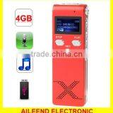 Support Telephone Recording Monitor & Recording and Hearing Aid & VOR Voice Built-in 4GB Memory Digital Voice Recorder