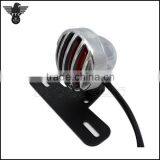 Aluminum Polished Antique Style Tail Light for Harley Custom Bikes thumbnail-1