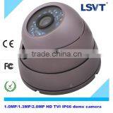 2.0/2.4megapixel 1080P IP66 waterproof TVI dome IR-cut camera with WDR, metal housing