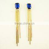 Fashion New 2016 Latest Gold Earring Designs Metal Alloy Materail Drop Tassel Earring thumbnail-2