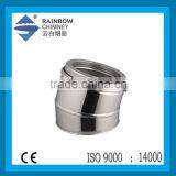 CE Stainless Steel Double Wall Stove Pipe for Stoves Chimney Pipe Fittings thumbnail-1