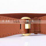New Style Ladies and Women Fashion Zinc Alloy Buckle All-match Carved Elastic Super Side Waist Belt thumbnail-5