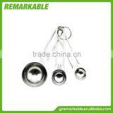 Modern Design 3pcs Stainless Steel 1.25/2.5/5 Measuring Spoon KitchenTea Coffee Scoop Set Kitchen