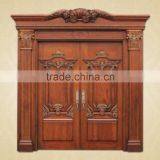 American Style Oak Wood Double Swing Door thumbnail-2