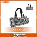 Cute Printed Elastic Satin Tote Bag for Ladies thumbnail-1