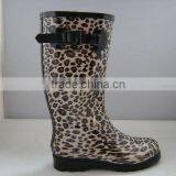 Fashion Leopard Lady Funky Rubber Rain Boots Hot Sale