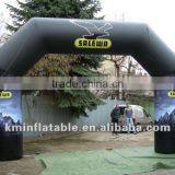 Black Outdoor Event Inflatable Advertising Entrance Arch