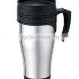 Customed Promotion Plastic Travel Mug With Stainless Steel Outer thumbnail-1