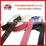 Wholesale Plaid Ribbon,checked Ribbon,red Gingham Ribbon