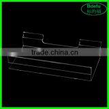 Wall Mounted Slat Wall Acrylic Display Stand Perspex Shoe Shelf thumbnail-1