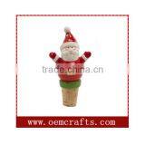 Christmas Bottle Cork Decor Santa Claus Custom Wine Bottle Stopper thumbnail-1