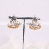 Fancy Crystal Zircon Cuff Earring, Golden Earring Designs For Women thumbnail-1