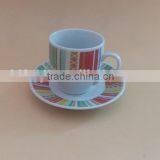 Turkish Coffee and Tea Set Ceramic Tea Cups and Saucers Sets Porcelain Cup and Saucer thumbnail-2