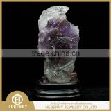 precious amethyst flower sculpture good for wedding gift or cellection