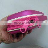 GC- Pink Leather Cover Embossed Logo Pressing Mould Eva Case for Pencil Case thumbnail-2