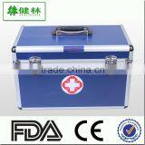 Blue Professional Custom New Lockable Durable Fireproof First-aid Device Storage Medical Box