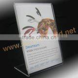 Acrylic Freestanding Menu Poster Displays Acrylic Sign Holder Acrylic Display Show Card Menu Holders