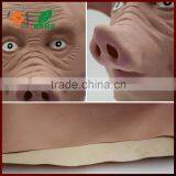 Halloween Costumes Ugly Pig Head Latex Mask for Kids Girls thumbnail-3