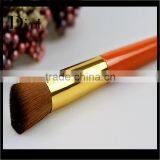 Custom Red Wooden Handle Foundation Brush Makeup thumbnail-1