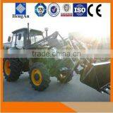 New Condition 85hp 4WD Tractor With Front End Loader and Back Hoe thumbnail-1