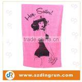 100% Cotton Promotion Velour Printed Sexy Beach Towel