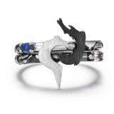 LOL Ezreal Ashe Kindred Diana Leona Arthorn Jhin Ring League of Legends Game Peripherals Character Silver 925 Fashion thumbnail-3