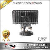 5.5in 30W Rectangle Led Driving Light Hi-low Beam 3 Wire Out for 4x4 Jeep Off-road Powersports Motorsports ATV UTV SUV thumbnail-3