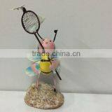 2015 Newest Design Metal Bee Garden Decoration Garden Bee With Flower Bee With Net Working Bee Novelty Bee Metal Bee Stakes thumbnail-3