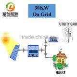 30KW Grid Tie Solar Power System on Grid PV System With Grid Tie Inverter
