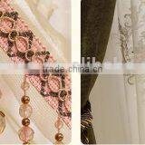 European Antique Pastoral Soft Jacquard Chenille Study Room Blackout Window Curtain thumbnail-6