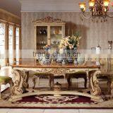 Hand Carved European Rectangle Oak Wood Expandable Dining Table With Chairs(MOQ=1 SET) thumbnail-3