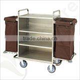Hotel Laundry Cart With Cleaning Tool Store,Laundry Basket on Wheels thumbnail-1