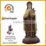 12 Inch Religious Craft Virgin Mary Hold Rose Cross Resinic Figurine thumbnail-1
