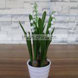 Potted Artificial White Flowers Bonsai thumbnail-5