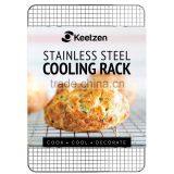 Cooling Rack by Keetzen 100% Real Stainless Steel 12 Inch x 17 Inch for Baking, Roasting & Decorating With Cross Wire Grid Patte thumbnail-1