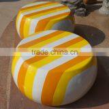 Big fiberglass round chair