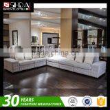 Contemporary Grey Fabric Sectional Sofa w Chaise and Pillows Modern Design Couch G1126 thumbnail-6