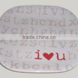 HOT Heart Melamine Dish Dinner thumbnail-2