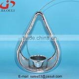 Quality Home Decoration Ceramic Plating Silver Hanging Tealight Candle Holder thumbnail-2